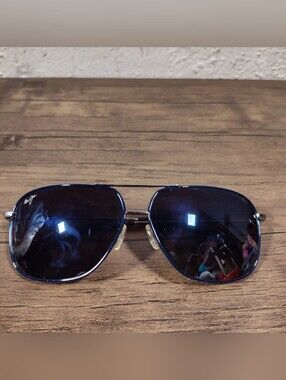 Maui Jim Sunglasses, Kami MJ778-06A Navy/Silver, 62-12-140, Metal, Italy